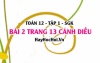 Bài 2 trang 13 Toán 12 tập 1 Cánh Diều